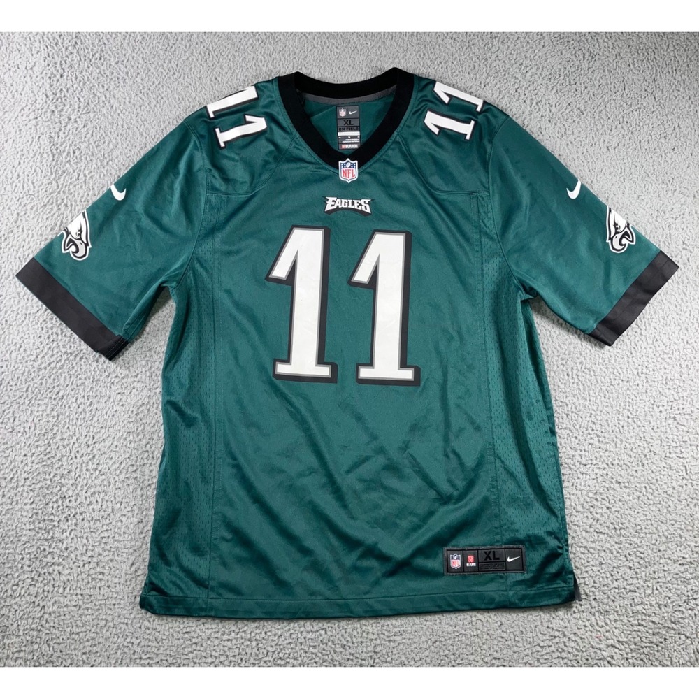 Nike On Field NFL Philadelphia Eagles Jersey Men XL Carson Wentz 11 Green